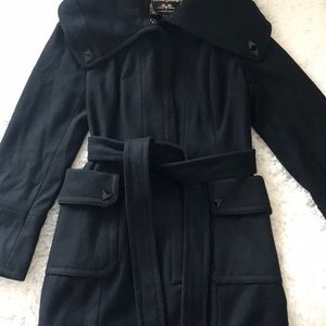 Guess black pea coat